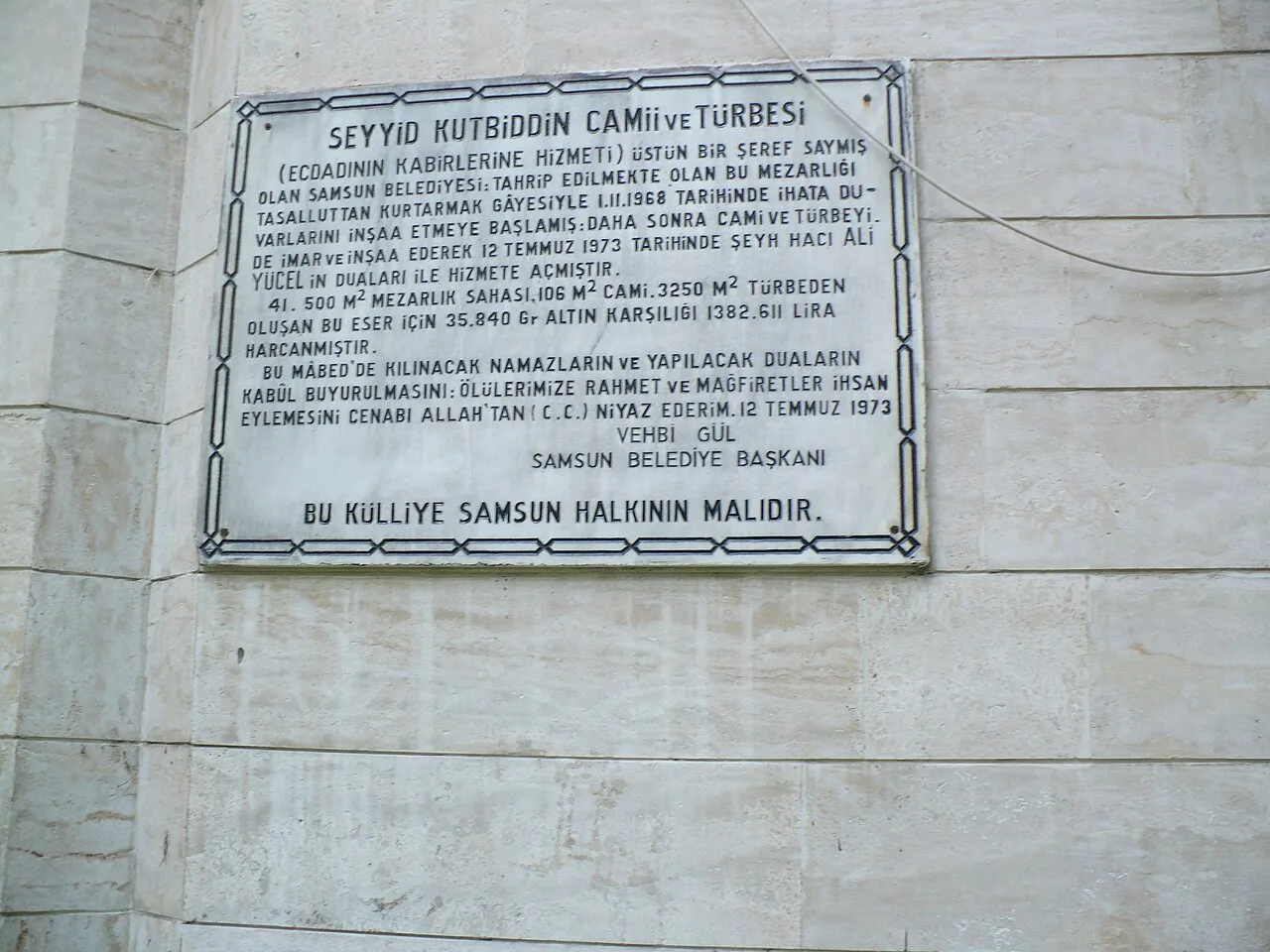 Seyyid Kutbiddin Türbesi - Samsun